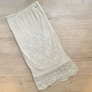 Volcom crochet midi skirt